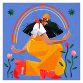 Illustration engagée papier recyclé Lady Bird